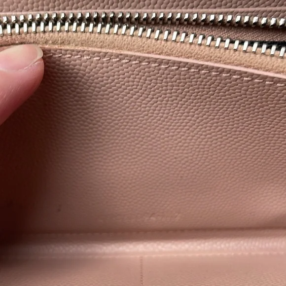 YSL wallet in blush pink silver hardware with dust bag and COA - Picture 12 of 16
